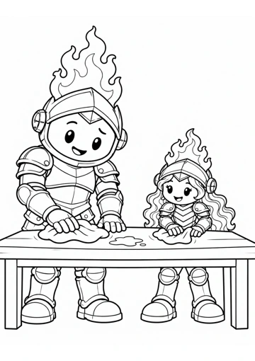 Limpiamos entre amigos. Dibujo de contornos para colorear.