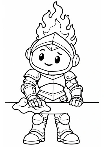 Prudente ayuda a limpiar. Dibujo de contornos para colorear.