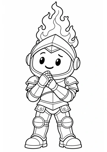 Prudente piensa antes de actuar. Dibujo de contornos para colorear.